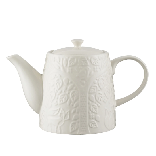 Teapot 32 oz White Porcelain