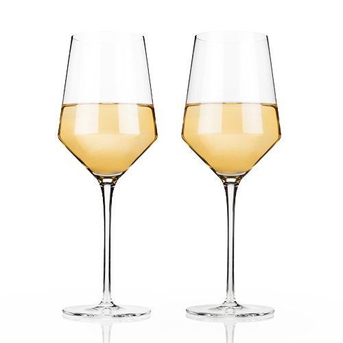 Viski Angled Crystal Amaro Spritz Glasses